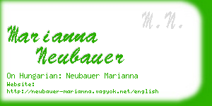 marianna neubauer business card